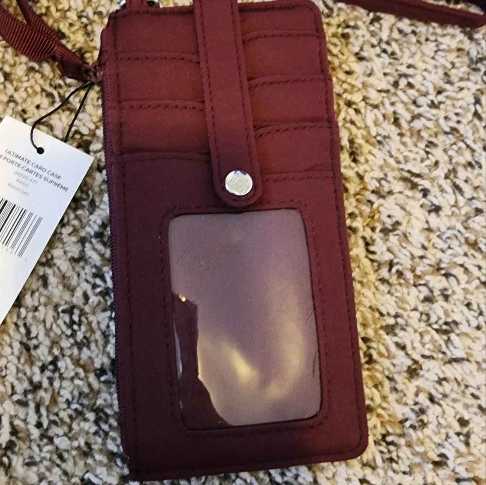 Vera Bradley RFID Turnlock Wallet & Ultimate Card Case in Performance Twill - Picture 13 of 16